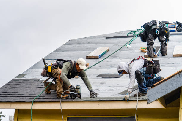 Professional Roofing technician working in Huddleston, VA